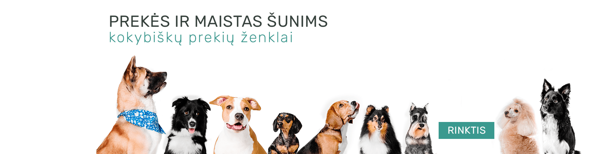 Kokybiški maisto produktai šunims